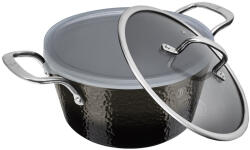 Berlinger Haus Shine Black Collection magas lábas titán bevonattal, kétféle fedővel, 20 cm (BH-6652)