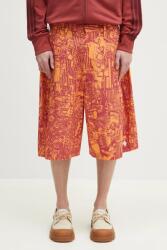 Marcelo Burlon pantaloni scurti din bumbac Aop Mech Pajama Shorts Orange Burgundy PPYA-SZM0WH_22X (CMCB00AS25FAB0012028)