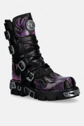 New Rock botine de piele ITALI NEGRO, PULIK FUEGO LILA, REACTOR NEGRO PPY2-OBD0YA_49X (M.591.C41)