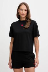 HUGO tricou oversized pentru femei, cu modal SIGNATURE_TSHIRT PPY2-TSD04J_99X (50556807)