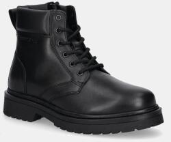 Tommy Jeans cizme de iarnă din piele TJM LACE UP BOOT 9BYA-OBM066_99X (EM0EM01706)
