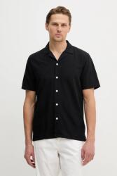 Lindbergh cămașă de in PPYA-KDM0CF_99A (30.203319.BLACK)