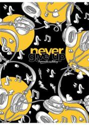 Shkolyaryk Publishing House Füzet, tűzött, A5, vonalas, 80 lap, SHKOLYARYK "Never give up", vegyes (SB805221L) - webpapir