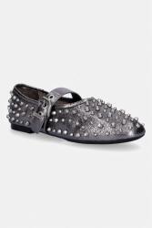 AllSaints balerini de piele Sabine Stud Shoe PPY2-OBD2RZ_SLV