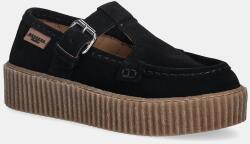 Max Mara pantofi de piele întoarsă Wkasolista PPY2-OBD235_99X (2615521174600.BLACK)