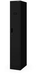 JAN NOWAK KACPER II 1 Plus öltözőszekrény, kétmodulos, 300 × 1800 × 500 mm, fekete