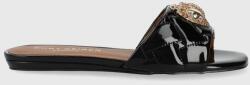 Kurt Geiger London șlapi de piele Kensington Flat PPYY-KLD0L6_99X (8496100309.BLACK)