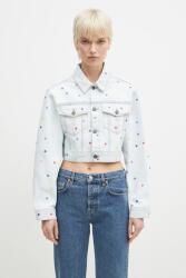 Fiorucci geacă de blugi din bumbac Confetti Dot Cropped Denim PPYA-KUD0YT_50X (W02SPDJA308DN03DN08)