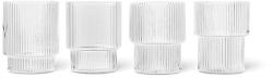 Ferm Living set de pahare Ripple Glasses 200 ml 4-pack 99KK-KBU5BI_TSP (5438) Pahar