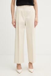 BOSS pantaloni wide leg pentru femei din bumbac cu elastan Tulotta PPY2-SPD02U_01X (50551913)