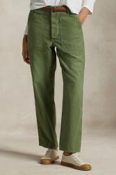 Ralph Lauren pantaloni straight femei din bumbac PPY2-SPD06E_91X (211978634)