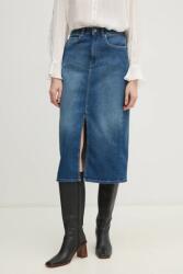 Pepe Jeans fustă din denim MIDI SKIRT HW PPYA-SDD06C_55J (PL901186IA0)