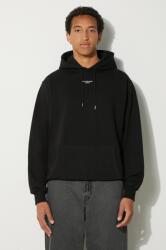 Drôle de Monsieur hanorac de bumbac Le Hoodie Slogan a Poche Classique 9BYH-BLM07W_99X (PERM.HO161.CO127.BL)