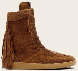 AllSaints pantofi de piele întoarsă Louise Fringe Ht PPY2-OBD2RP_88X