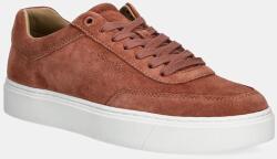 Calvin Klein sneakers din piele întoarsă CLEAN CUP LOW LACEUP OXF SU 9BYA-OBM020_88X (HM0HM01880)