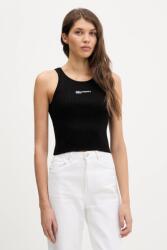 Karl Lagerfeld Jeans crop top pentru femei cu bumbac PPY2-TSD0CC_99X (B1W18024)