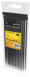 Entac kábelkötegelő 200x4, 8 mm fekete gyorskötöző UV-álló 50db/csomag ECT-4.8-200-B (ECT-4.8-200-B)