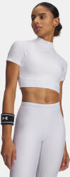 Under Armour Női póló Under Armour HeatGear Crop Mock SS-WHT (6010006-100)