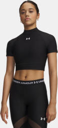 Under Armour Női póló Under Armour HeatGear Crop Mock SS-BLK (6010006-008)