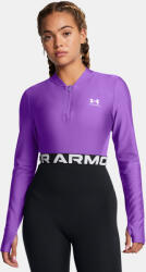 Under Armour Női póló Under Armour HeatGear Rib 1/4 Zip LS-PPL (1388692-525)