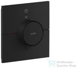 Hansgrohe AXOR SHOWERSELECT ID Square 1 funkciós falsík alatti termosztát, matt fekete 36757670 (36757670)