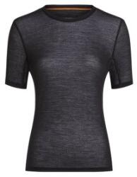 Icebreaker Merino Blend 75 Cool-Lite Featherlight SS Crewe Women Tricou cu mânecă scurtă BLACK S