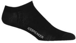 Icebreaker Lifestyle Fine Gauge No Show Șosete Black/Snow M