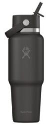 Hydro Flask 32 OZ WIDE FLEX STRAW TRAVEL BOTTLE Termos 001 Black