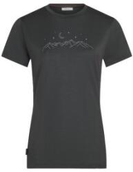 Icebreaker Merino 150 Tech Lite SS Tee Sparkling Stars Women Tricou cu mânecă scurtă OBSIDIAN S