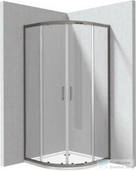 Deante FUNKIA EVO 80x80 íves tolóajtós zuhanykabin zuhanytálcával, titanium KYPPD088P (KYPPD088P)