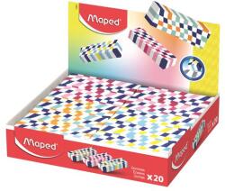 Maped Radír display, kockamintás, MAPED „Checkerboards, vegyes minták (123501) - kellekanyagonline