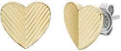Fossil aranyozott szív fülbevaló (JF04654710)
