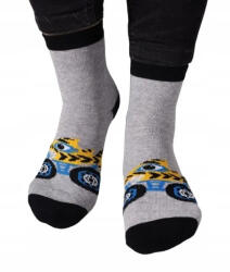  Yo! Pamut félfrottír zokni ABS Csúszásgátlós (20-22) - cápa autó