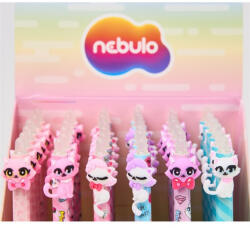 Nebulo Cuki cicák radírozható nyomógombos zselésirón (DT-CC) - tintasziget