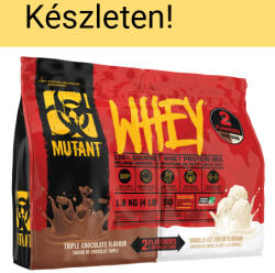 MUTANT Whey Double Chamber 1800 g (900+900 g ) Tripla Chocolate & Cookies & Cream (Csokoládé Sütikrém)