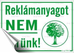  Információs matrica, 11, 6x16, 6 cm, Reklámanyagot nem kérünk (650 - 17) - wondex