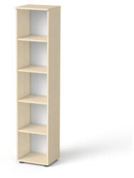 MAYAH Szekrény, 5 rendező magas, nyitott, polcos, keskeny MAYAH "Freedom SV-03", juhar (SV-03/IBXSZ03J) - tonerpiac