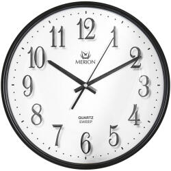 Merion falióra, quartz, fekete műanyag keret, fehér számlap, sweep (6714-3)