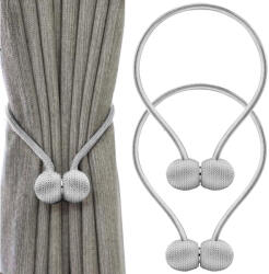 Verk Group Mágneses szürke függönyklipsz, 2 darabos szett (01848_SZ)