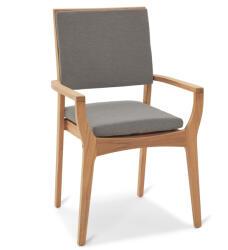 Tchibo - Rakásolható teakfa kerti szék - bézs