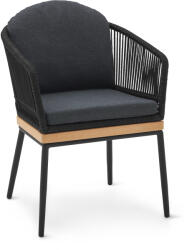 Tchibo - Textilhálós kerti szék - fekete