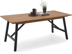 Tchibo - Kihúzható kerti asztal rusztikus vázzal - fekete