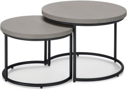 Tchibo - 2 db kerti kisasztal policement asztallappal - fekete