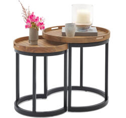 Tchibo - 2 kerti kisasztal - fekete