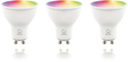 DELTACO SMART HOME SH-LGU10RGB-3P izzó LED, GU10, spot, WIFI, 5W, színes+fehér, szabályozható, 3db/csomag (SH-LGU10RGB-3P) - onlinepatron