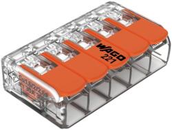 WAGO vezeték összekötő sodrott 5-ös, átlátszó 6mm2 221-615 (NVT002245)