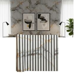 HOZRO Tapet autocolant HOZRO, cu efect de fante, dimensiune 58×300 cm - material decorativ flexibil pentru amenajări contemporane și transformări fără efort, 602-8