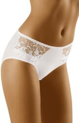 Wolbar ECO-DA női bugyi magasított derékkal és csipkével, fehér, XXL