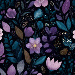 Takoy Satin elastic flori mov Relax
