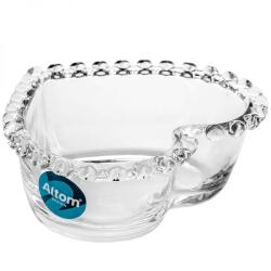 Altom Design Altom Love üveg salátás tálka - 13, 5x11, 5 cm - szíves dekorral (IMO-ALT-0103016947-303154)